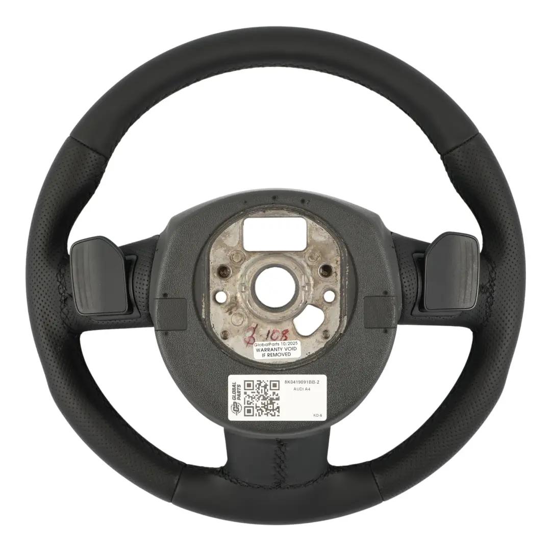 Lenkrad S-Line NEU Schwarz Leder Schaltwippen für Audi A4 B8 A5 8T mit Teilenummer 8K0419091BB Audi A4 B8 A5 8T Lenkrad S-Line NEU Schwarz Leder Schaltwippen - SKU 8K0419091BB-2 - Teilenummer 8K0419091BB