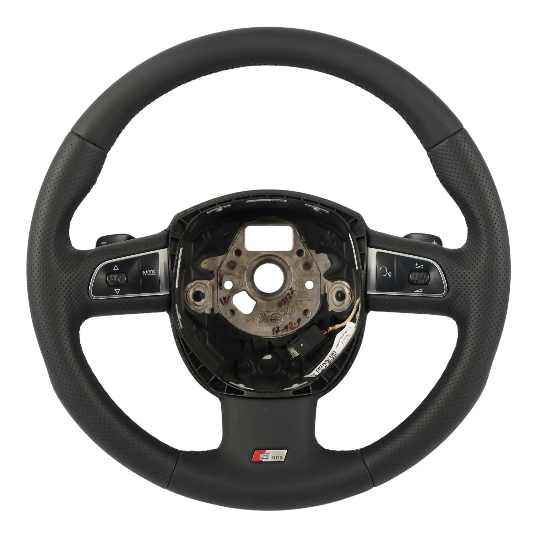 Volante Audi A4 B8 A5 S-Line NUOVO NERO Pelle Cambio al Volante 8K0419091BC