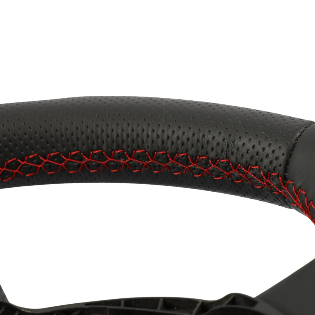 Audi A4 B8 A5 8T Steering Wheel S-Line NEW Black Leather Red Threads - SKU 8K0419091BC-2 - Part number 8K0419091BC