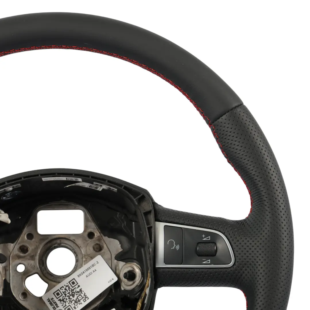 Audi A4 B8 A5 8T Volante S-Line NUOVO Pelle Nera Fili Rossi - SKU 8K0419091BC-2 - Numero di parte 8K0419091BC