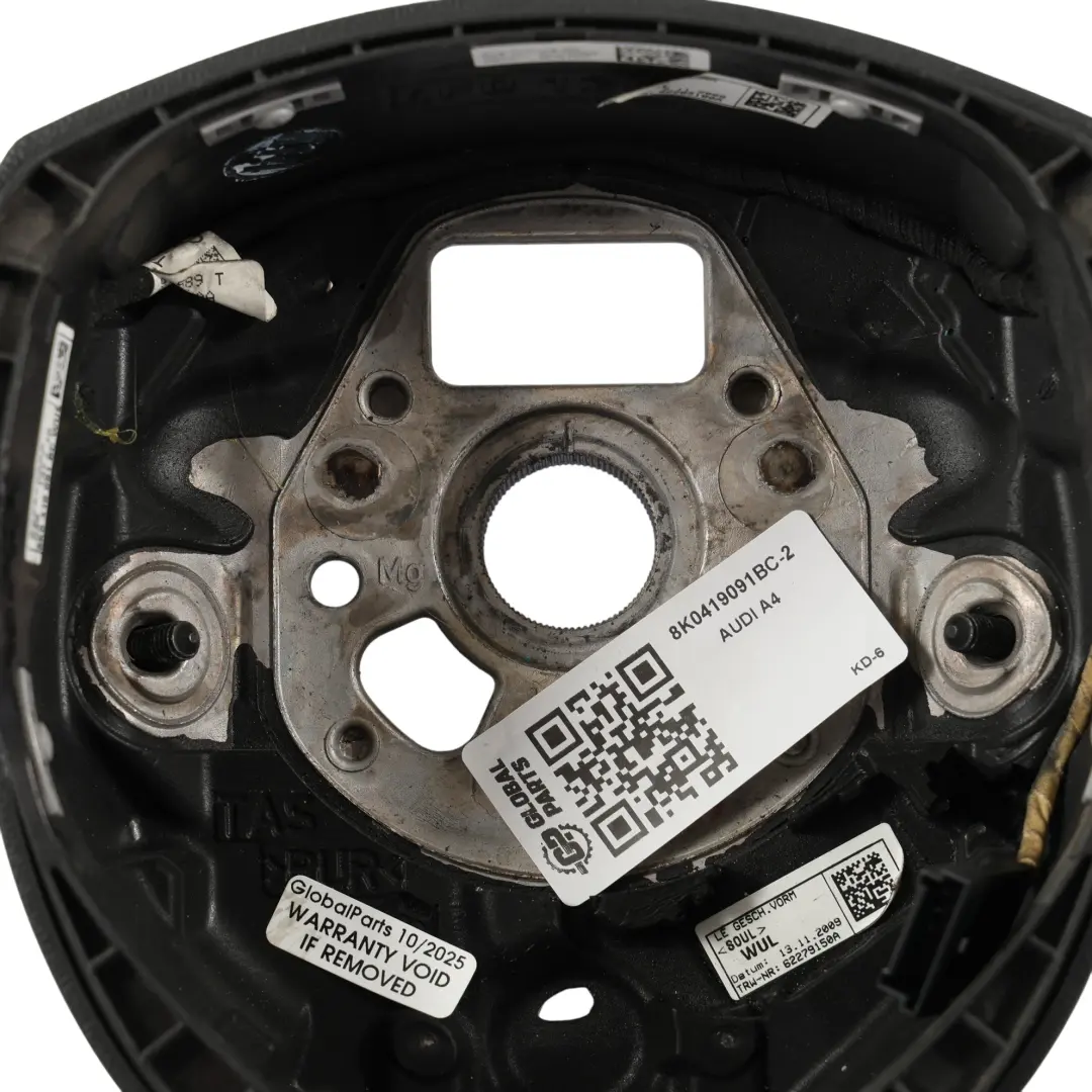 Audi A4 B8 A5 8T Steering Wheel S-Line NEW Black Leather Red Threads - SKU 8K0419091BC-2 - Part number 8K0419091BC