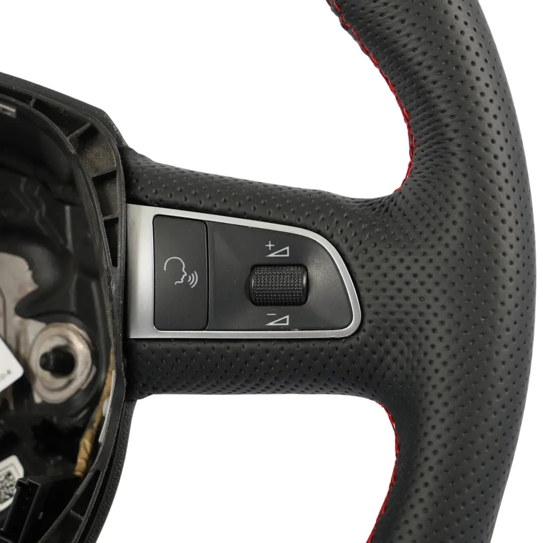 Steering Wheel S-Line NEW Black Leather Red Threads to Audi A4 B8 A5 8T with Part number 8K0419091BC Audi A4 B8 A5 8T Steering Wheel S-Line NEW Black Leather Red Threads - SKU 8K0419091BC-2 - Part number 8K0419091BC