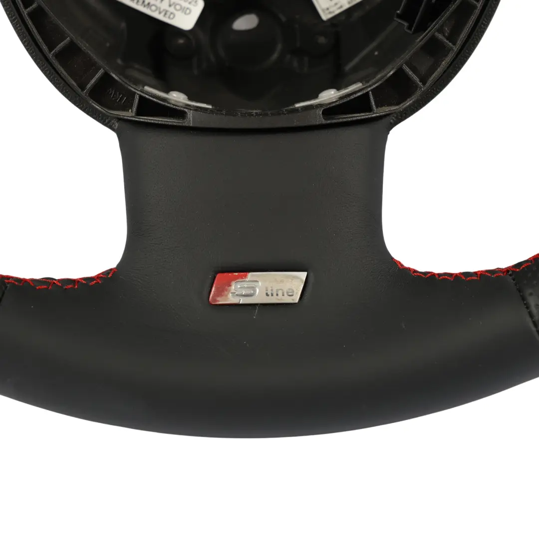 Volant S-Line Neuf Cuir Noir Fils Rouges pour Audi A4 B8 A5 8T à propos du numéro de pièce 8K0419091BC Audi A4 B8 A5 8T Volant S-Line Neuf Cuir Noir Fils Rouges - SKU 8K0419091BC-2 - Numéro de pièce 8K0419091BC