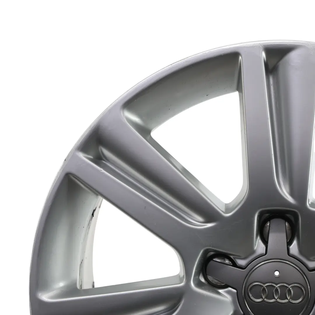 Audi A4 B8 A5 8T Silberne Leichtmetallfelge Alufelge 17" ET:45 7,5J - SKU 8K0601025B-1 - Teilenummer 8K0601025B