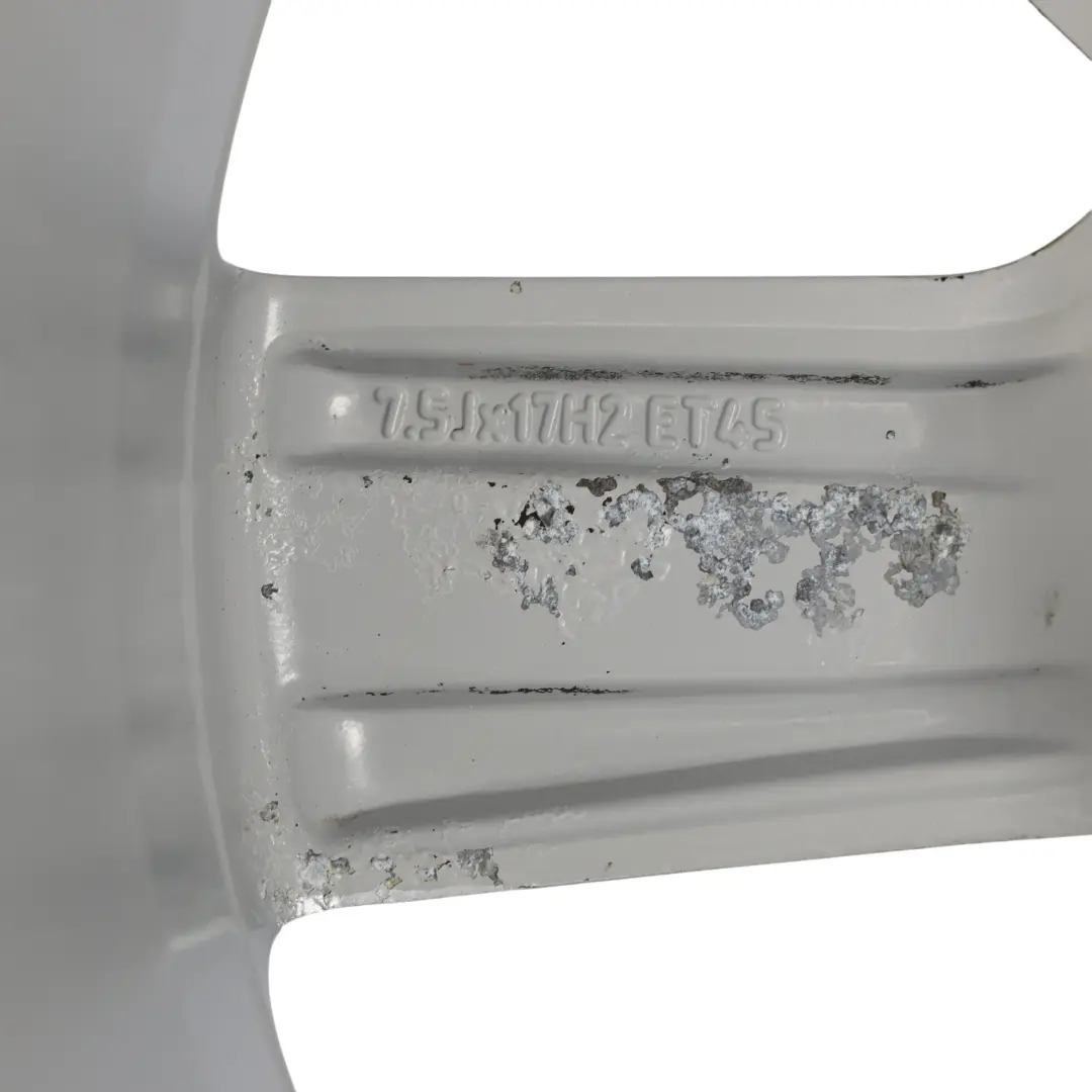 Audi A4 B8 A5 8T Srebrna Felga Aluminiowa 17" ET:45 7,5J 8K0601025B - SKU 8K0601025B-2 - Numer Części 8K0601025B-2