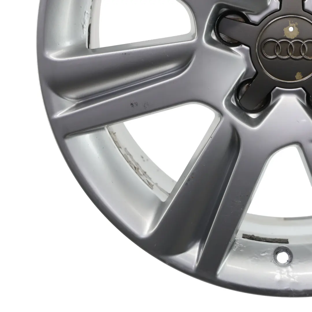 Audi A4 B8 A5 8T Silver Wheel Alloy Rim 17" ET:45 7,5J 8K0601025B - SKU 8K0601025B-2 - Part number 8K0601025B-2