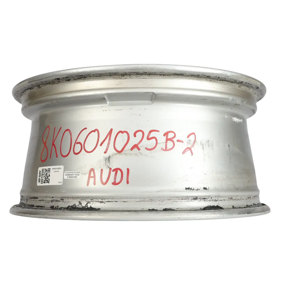 Audi A4 B8 A5 8T Silberne Leichtmetallfelge 17" ET:45 7,5J 8K0601025B - SKU 8K0601025B-2 - Teilenummer 8K0601025B-2