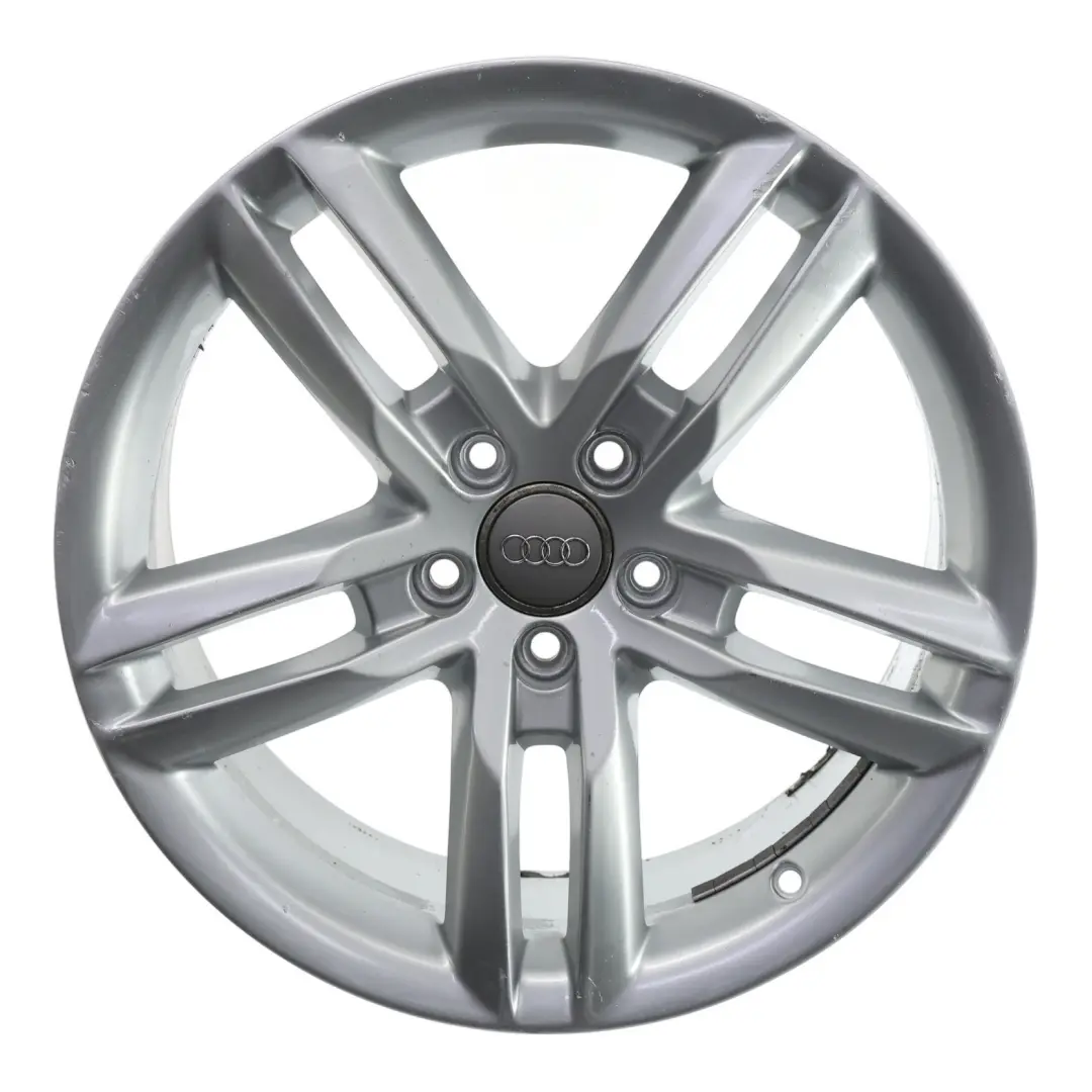 Rim Alloy 18" 8J ET:47 to Audi A4 B8 A5 8T Silver Wheel with Part number 8K0601025CC Audi A4 B8 A5 8T Silver Wheel Rim Alloy 18" 8J ET:47 - SKU 8K0601025CC-4 - Part number 8K0601025CC