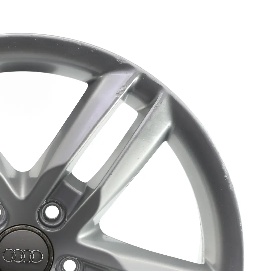 Rim Alloy 18" 8J ET:47 to Audi A4 B8 A5 8T Silver Wheel with Part number 8K0601025CC Audi A4 B8 A5 8T Silver Wheel Rim Alloy 18" 8J ET:47 - SKU 8K0601025CC-4 - Part number 8K0601025CC