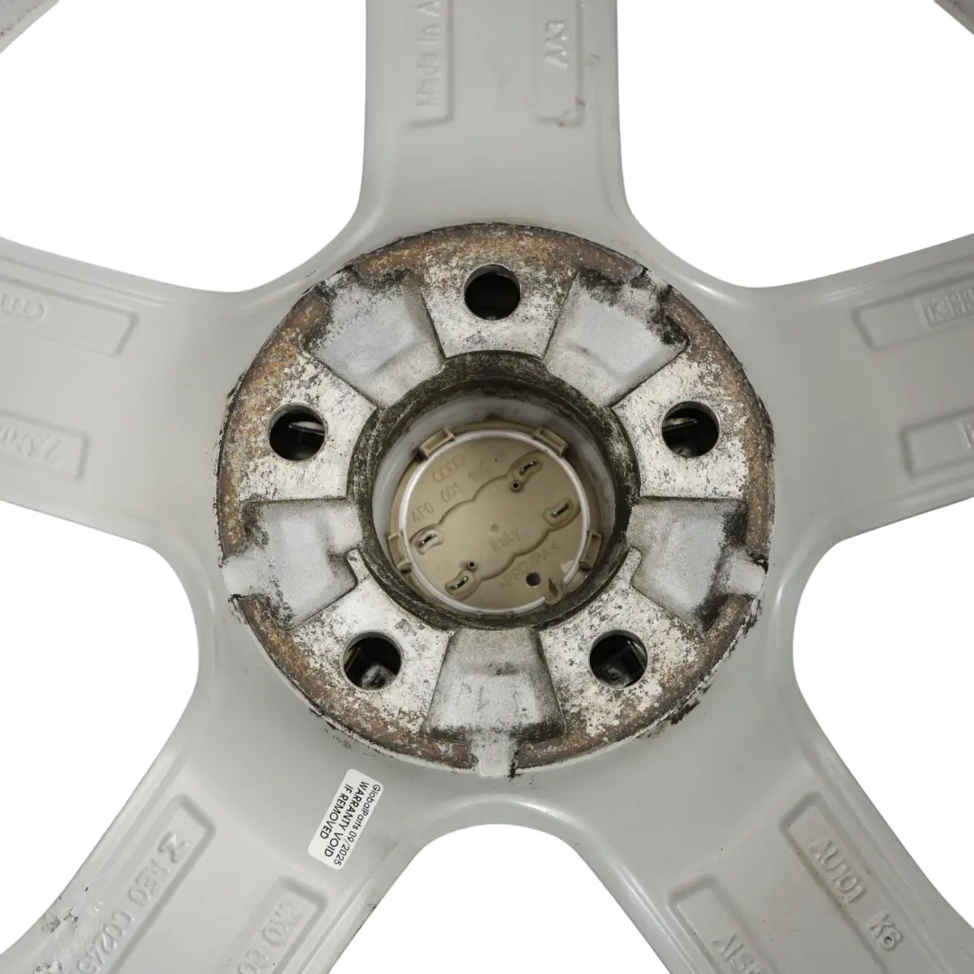 Audi A4 B8 8K Silver Wheel Alloy Rim 17" ET:45 7,5J Star Spoke - SKU 8K0601025CE-3 - Part number 8K0601025CE