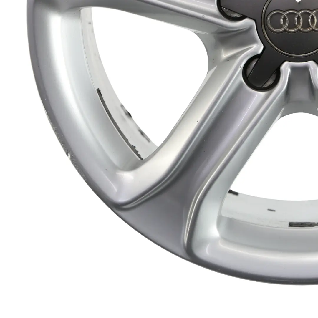 Audi A4 B8 8K Silver Wheel Alloy Rim 17" ET:45 7,5J Star Spoke - SKU 8K0601025CE-3 - Part number 8K0601025CE