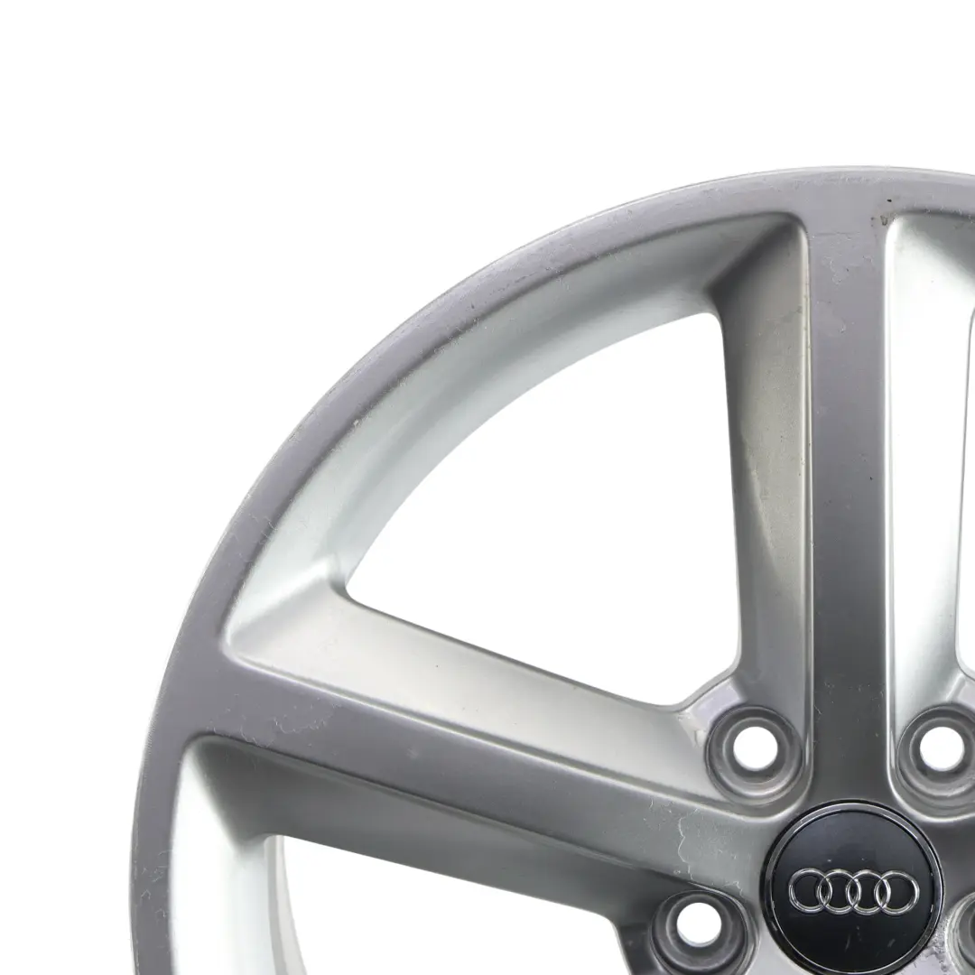 Audi A4 B8 8K Srebrna Felga Aluminiowa 18" ET:47 8J Star Spoke - SKU 8K0601025Q-1 - Numer Części 8K0601025Q