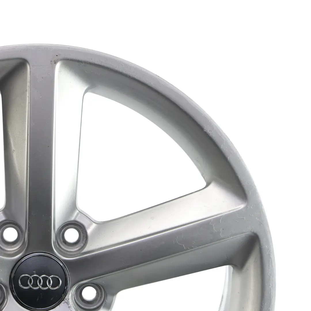 Audi A4 B8 8K Srebrna Felga Aluminiowa 18" ET:47 8J Star Spoke - SKU 8K0601025Q-1 - Numer Części 8K0601025Q