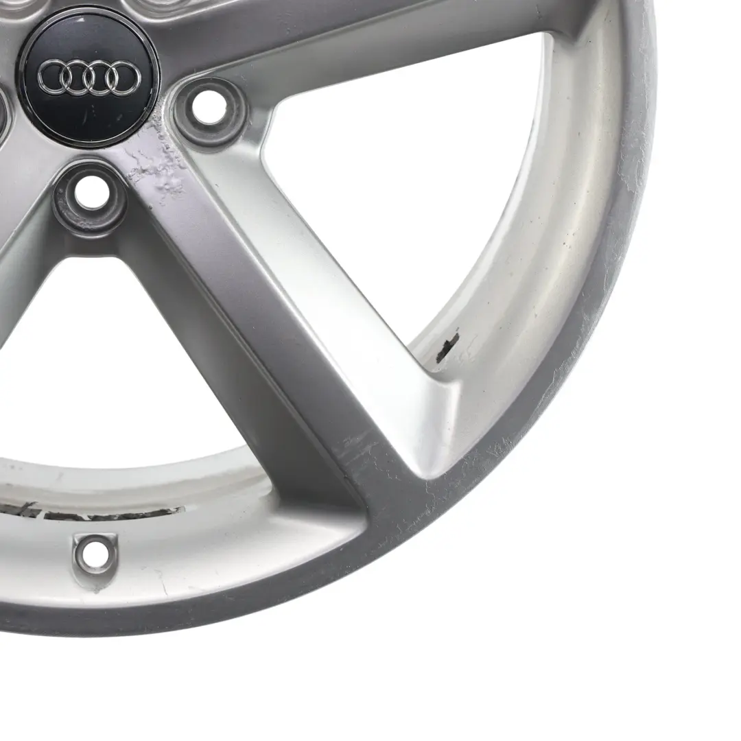 Audi A4 B8 8K Srebrna Felga Aluminiowa 18" ET:47 8J Star Spoke - SKU 8K0601025Q-1 - Numer Części 8K0601025Q