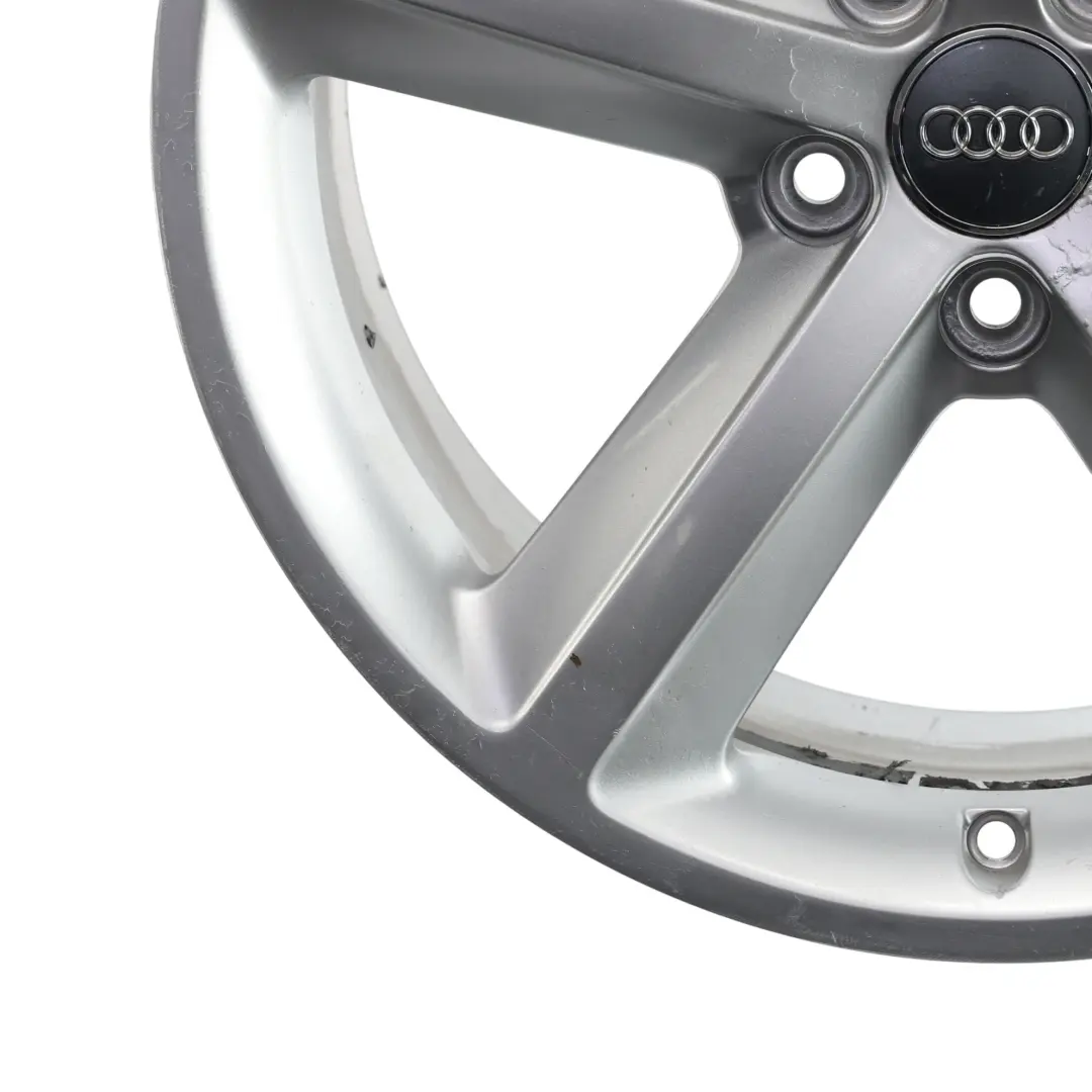 Audi A4 B8 8K Srebrna Felga Aluminiowa 18" ET:47 8J Star Spoke - SKU 8K0601025Q-1 - Numer Części 8K0601025Q
