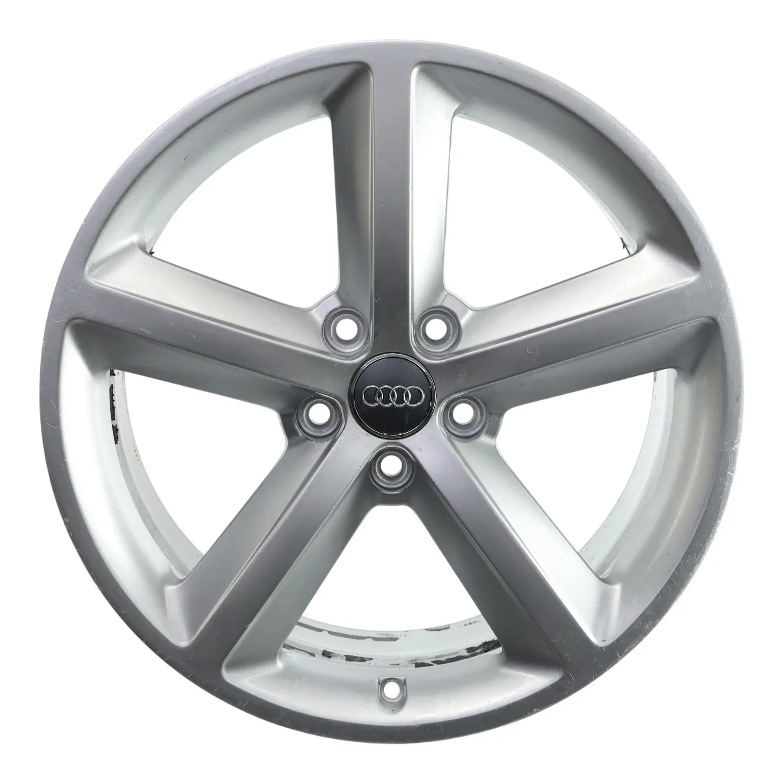 Audi A4 B8 Wheel Alloy Rim Silver 18" ET:47 8J Star Spoke 8K0601025Q