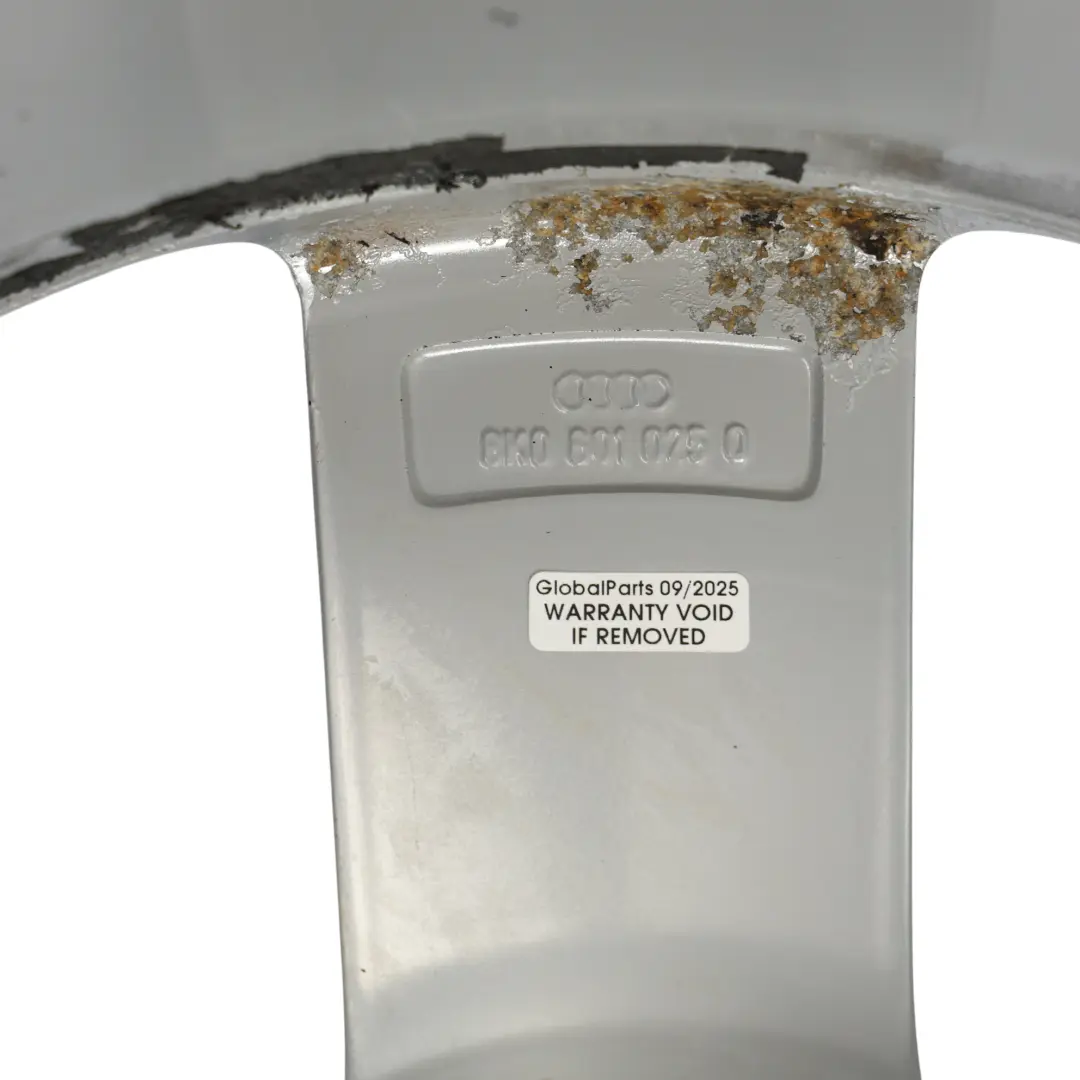 Audi A4 B8 Silberne Alufelge 18" ET:47 8J Stern Speiche - SKU 8K0601025Q-2 - Teilenummer 8K0601025Q