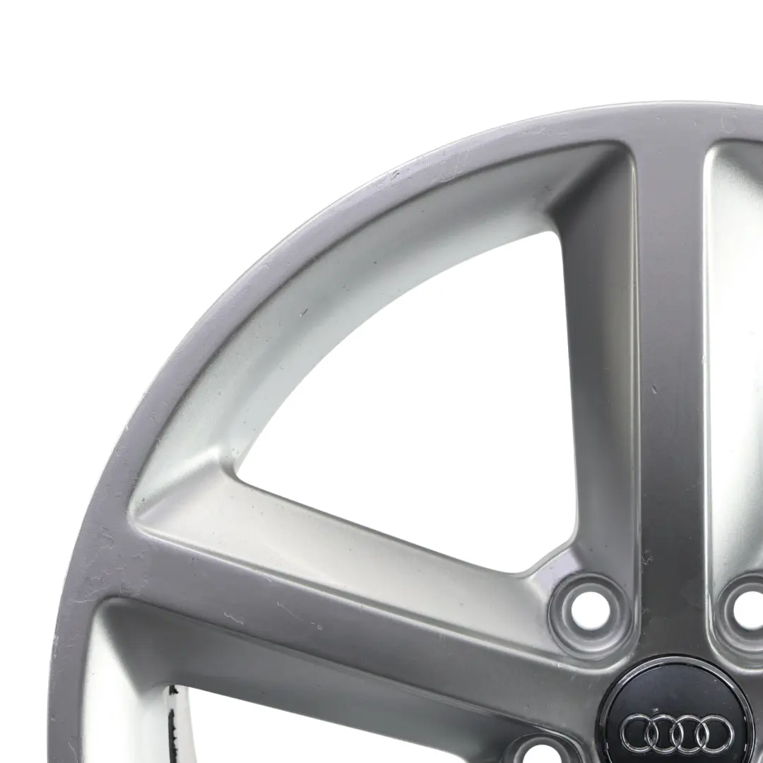 Audi A4 B8 Wheel Alloy Rim Silver 18" ET:47 8J Star Spoke - SKU 8K0601025Q-2 - Part number 8K0601025Q