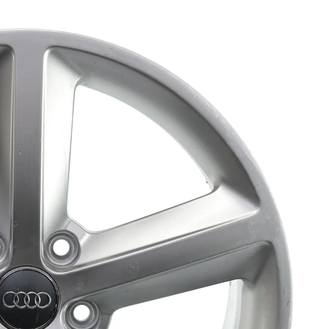 Audi A4 B8 Silberne Alufelge 18" ET:47 8J Stern Speiche - SKU 8K0601025Q-2 - Teilenummer 8K0601025Q