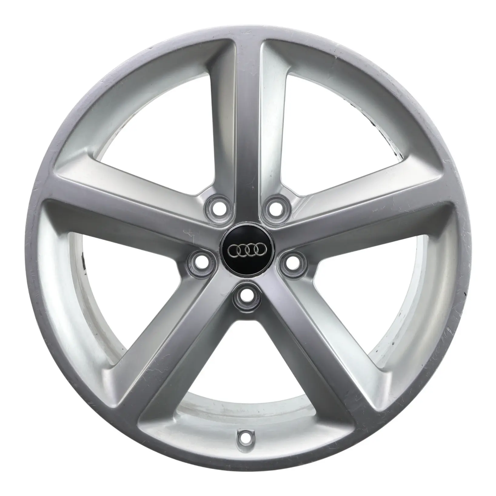 Audi A4 B8 8K Silver Wheel Alloy Rim 18" ET:47 8J Star Spoke 8K0601025Q