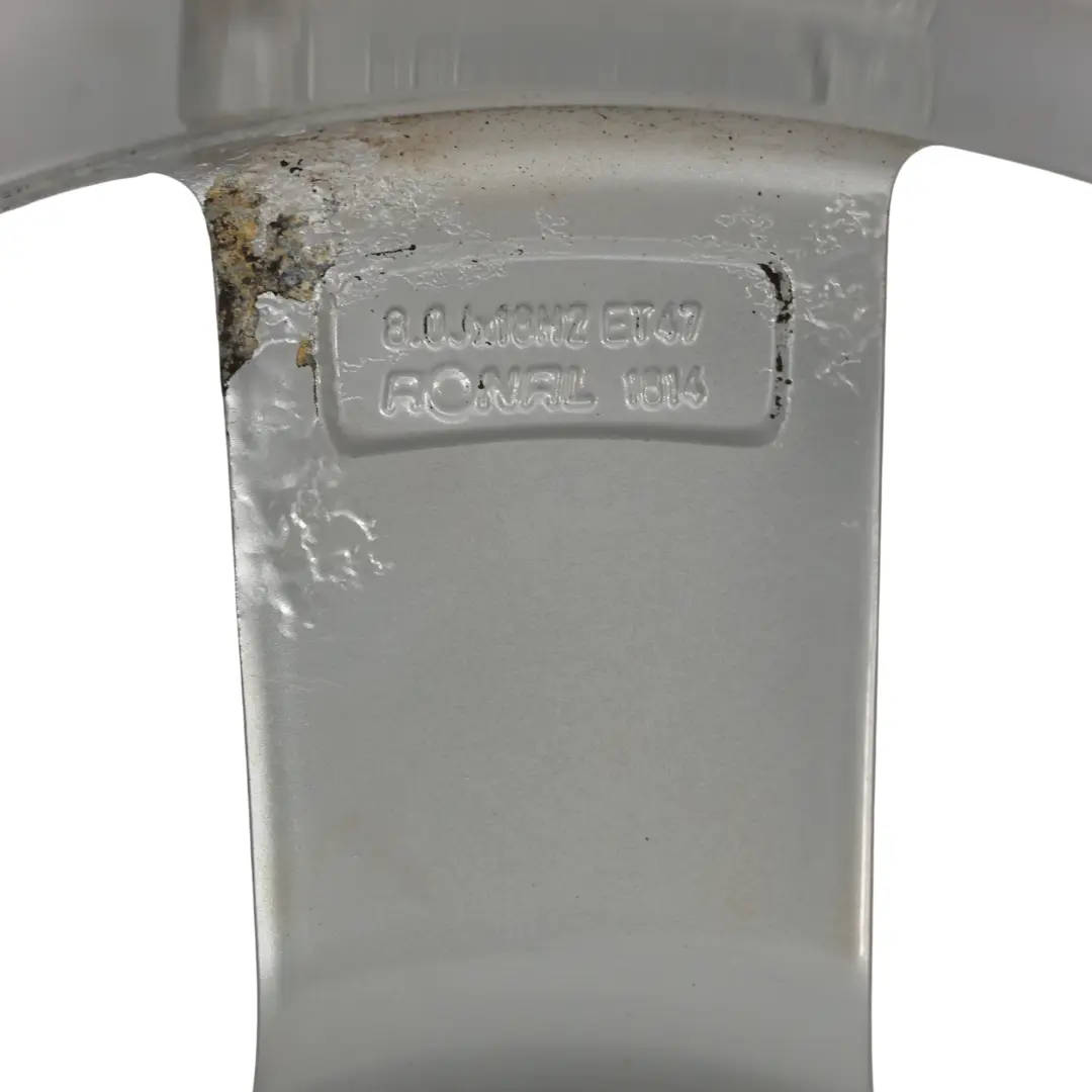 Audi A4 B8 8K Silver Wheel Alloy Rim 18" ET:47 8J Star Spoke - SKU 8K0601025Q-4 - Part number 8K0601025Q