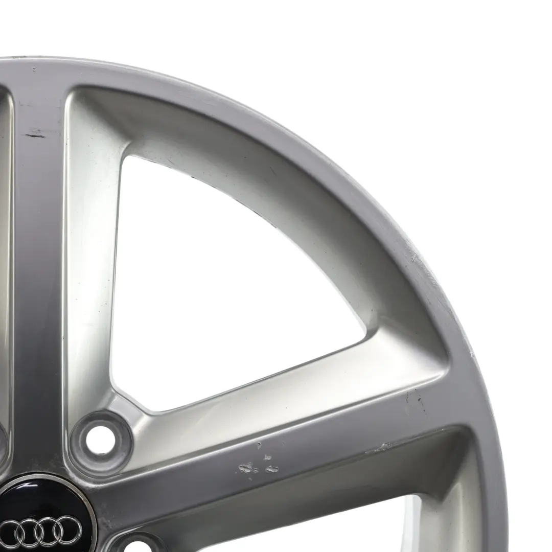 Audi A4 B8 8K Silver Wheel Alloy Rim 18" ET:47 8J Star Spoke - SKU 8K0601025Q-4 - Part number 8K0601025Q