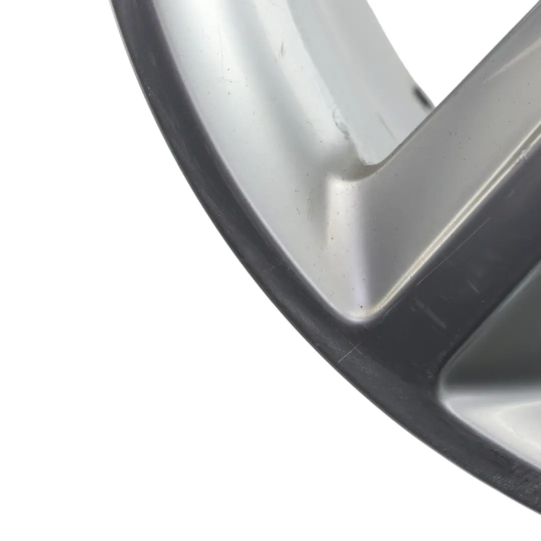 Audi A4 B8 8K Silver Wheel Alloy Rim 18" ET:47 8J Star Spoke - SKU 8K0601025Q-4 - Part number 8K0601025Q