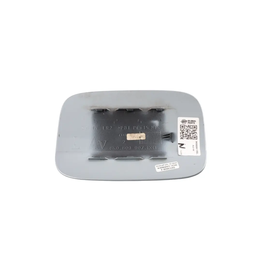 Filler Flap Tank Cap Cover Monza Silver Metallic - X7V to Audi A4 B8 Fuel with Part number 8K0809907 Audi A4 B8 Fuel Filler Flap Tank Cap Cover Monza Silver Metallic - X7V - SKU 8K0809907-MSIL - Part number 8K0809907