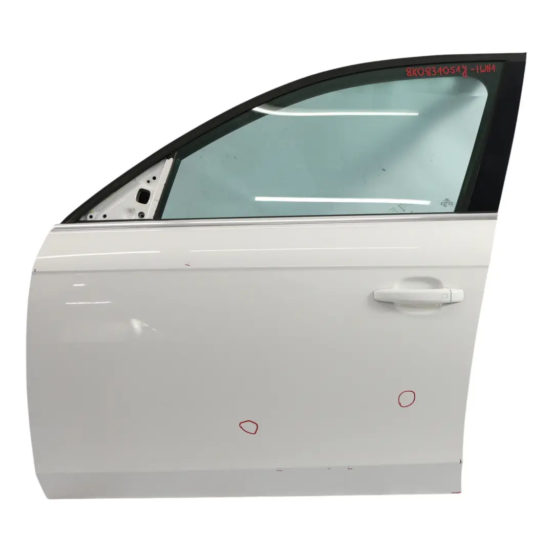 Audi A4 B8 Front Door Left N/S Covering Panel Ibis White - Y9C - SKU 8K0831051J-IWH1 - Part number 8K0831051J