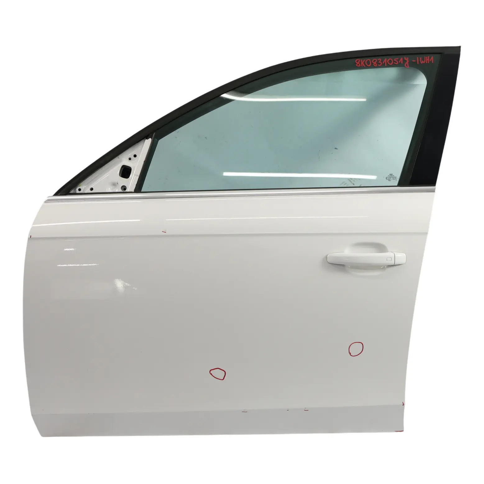 Audi A4 B8 Front Door Left N/S Covering Panel Ibis White - Y9C