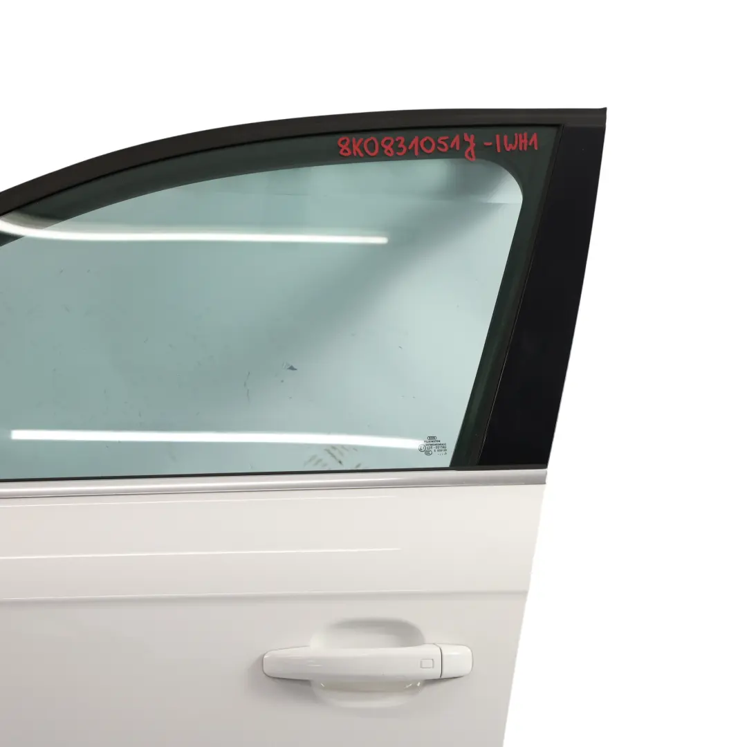Audi A4 B8 Porte Avant Gauche Panneau Ibis White Blanc - Y9C - SKU 8K0831051J-IWH1 - Numéro de pièce 8K0831051J