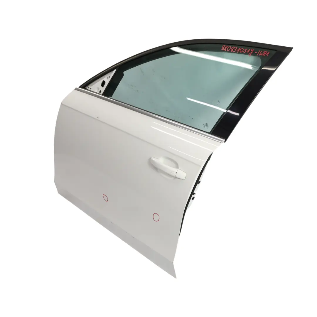 Audi A4 B8 Front Door Left N/S Covering Panel Ibis White - Y9C - SKU 8K0831051J-IWH1 - Part number 8K0831051J