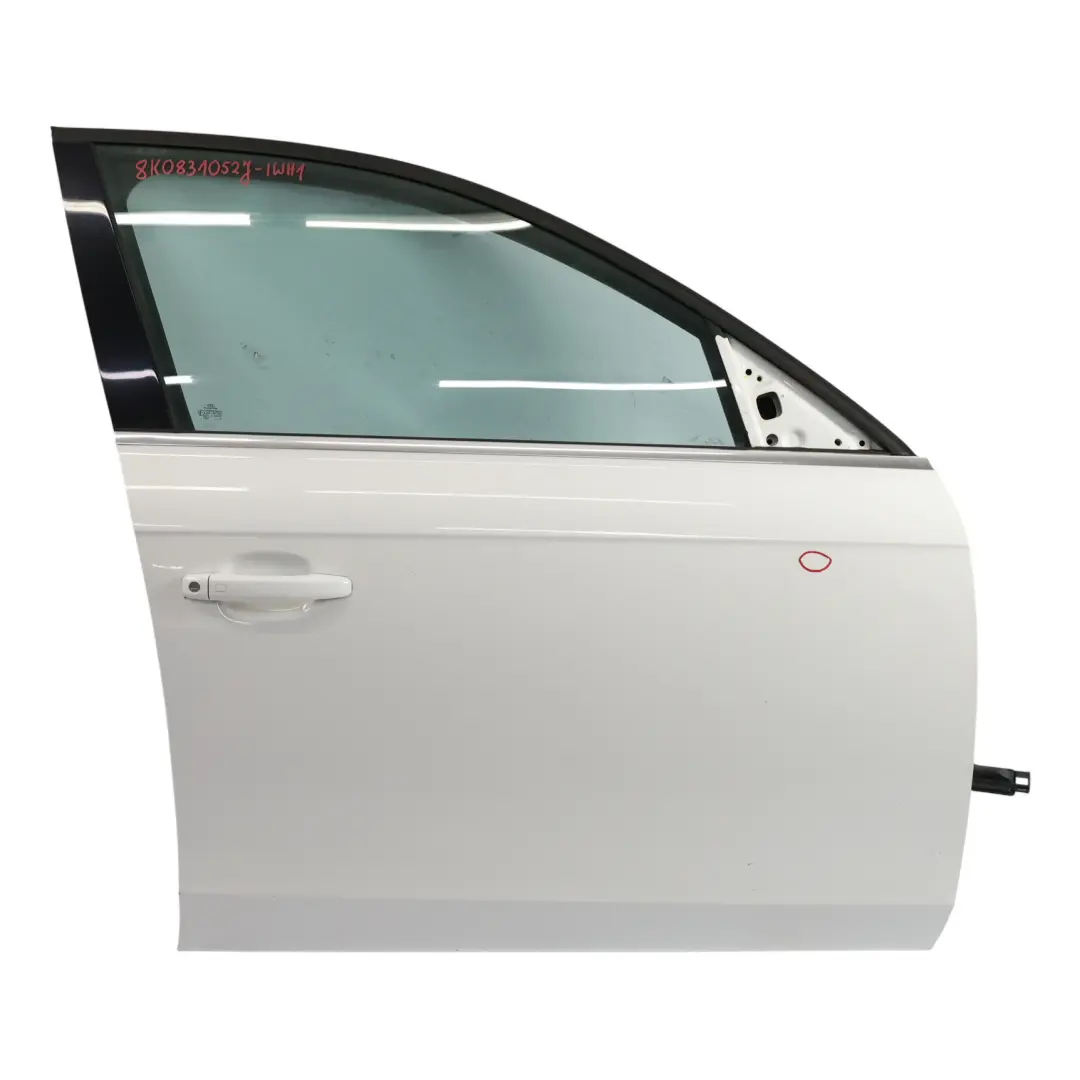 Vordertür Rechts Ibis White Weiß - Y9C für Audi A4 B8 mit Teilenummer 8K0831052J Audi A4 B8 Vordertür Rechts Ibis White Weiß - Y9C - SKU 8K0831052J-IWH1 - Teilenummer 8K0831052J