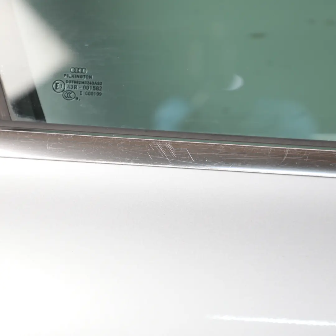 Audi A4 B8 Front Door Right O/S Monza Silver Metallic - X7V - SKU 8K0831052J-MSIL - Part number 8K0831052J