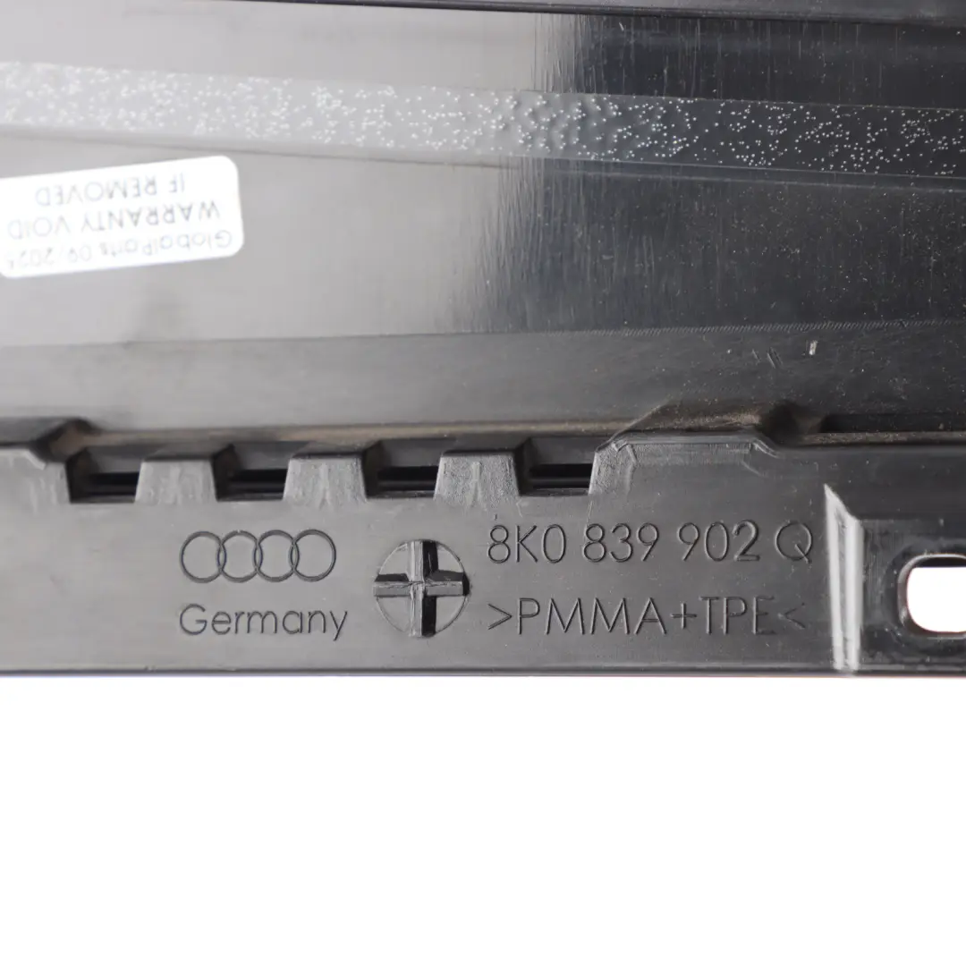 Audi A4 B8 Exterior B Pilar Columna Recubrimiento Trasero Derecho - SKU 8K0839902Q - Número de pieza 8K0839902Q