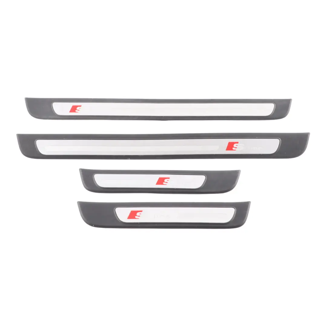 Front Rear Door Entry Sill Trim Left Right N/O/S to Audi A4 B8 S-Line with Part number 8K0853373B Audi A4 B8 S-Line Front Rear Door Entry Sill Trim Left Right N/O/S - SKU 8K0853373B-1 - Part number 8K0853373B