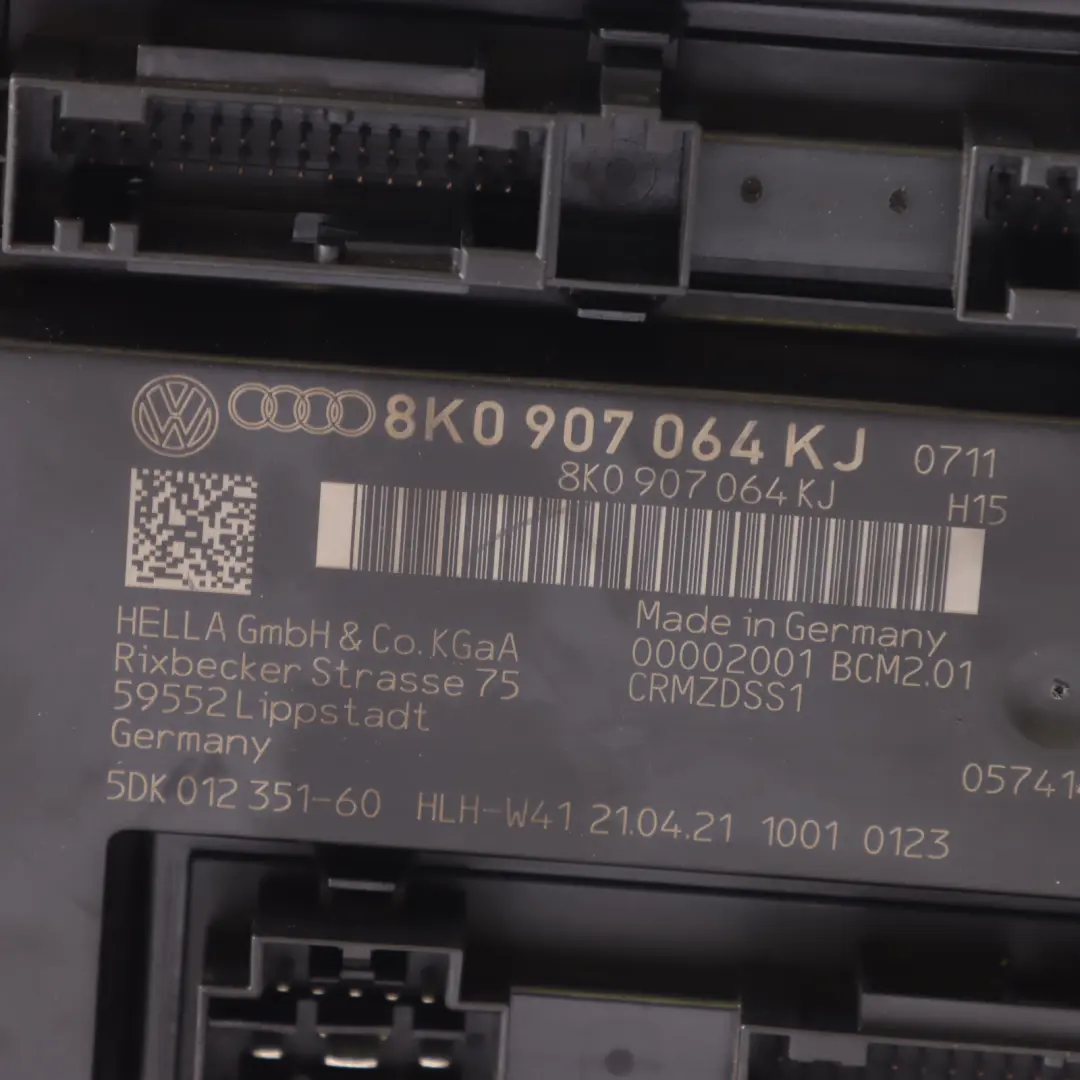 Body Control Comfort Unit Module BCM Convenience Unit ECU to Audi A5 8T with Part number 8K0907064KJ Audi A5 8T Body Control Comfort Unit Module BCM Convenience Unit ECU - SKU 8K0907064KJ - Part number 8K0907064KJ