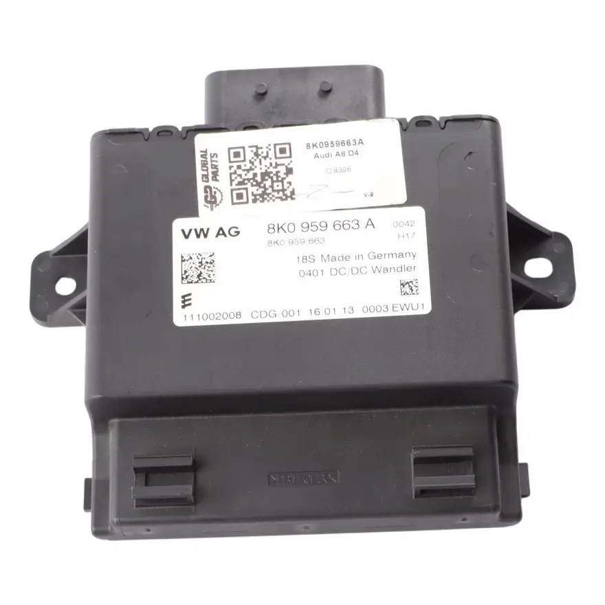 Voltage Stabilizer Converter Control Unit Module to Audi A4 B8 A8 D4 with Part number 8K0959663A Audi A4 B8 A8 D4 Voltage Stabilizer Converter Control Unit Module - SKU 8K0959663A - Part number 8K0959663A