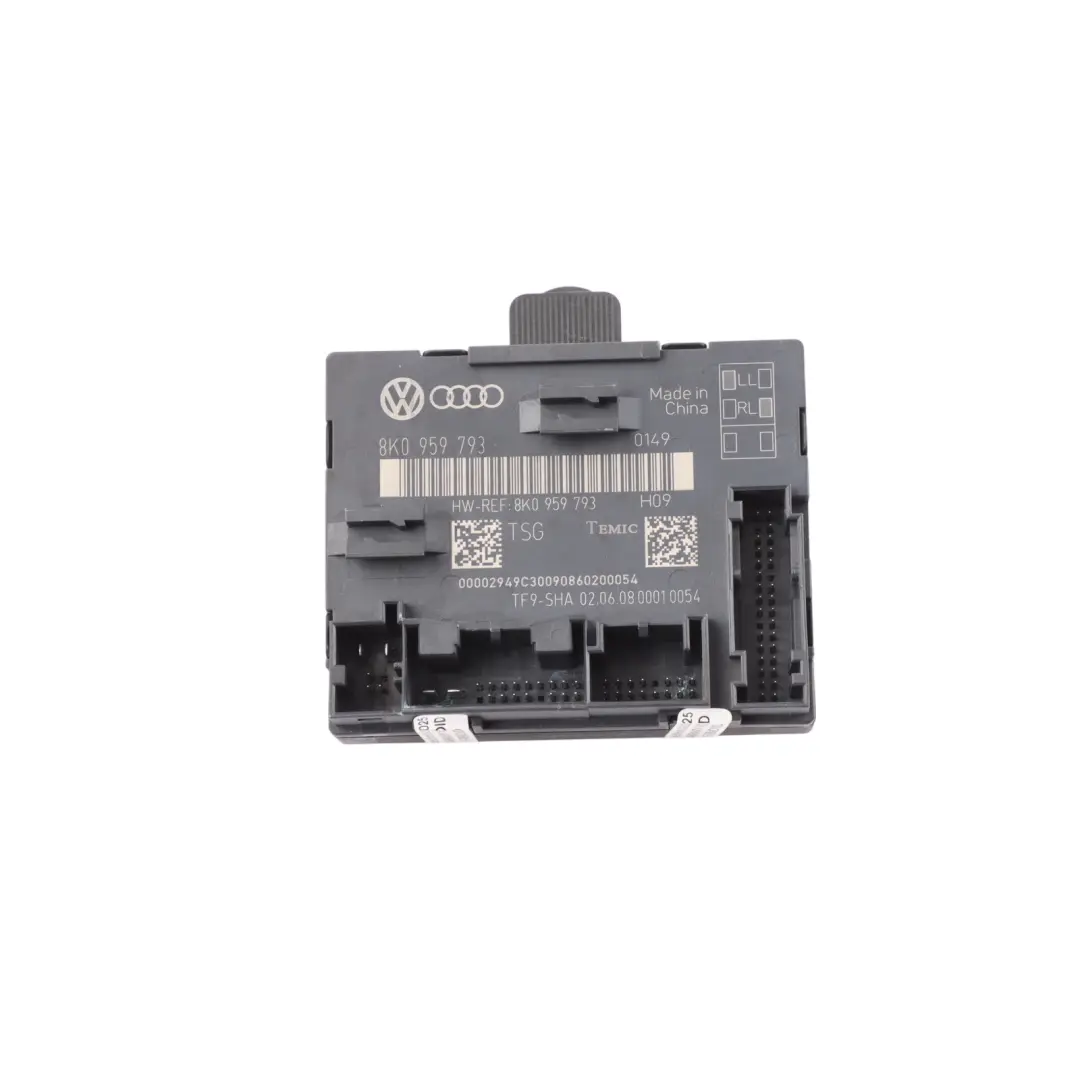 Audi A5 8T Módulo Puerta Unidad Control Lado Del Conductor Delantero - SKU 8K0959793 - Número de pieza 8K0959793