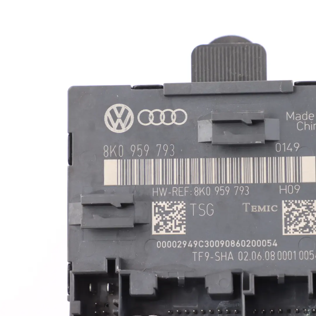 Modulo Porta Unità Di Controllo Lato Conducente Anteriore per Audi A5 8T con numero di parte 8K0959793 Audi A5 8T Modulo Porta Unità Di Controllo Lato Conducente Anteriore - SKU 8K0959793 - Numero di parte 8K0959793