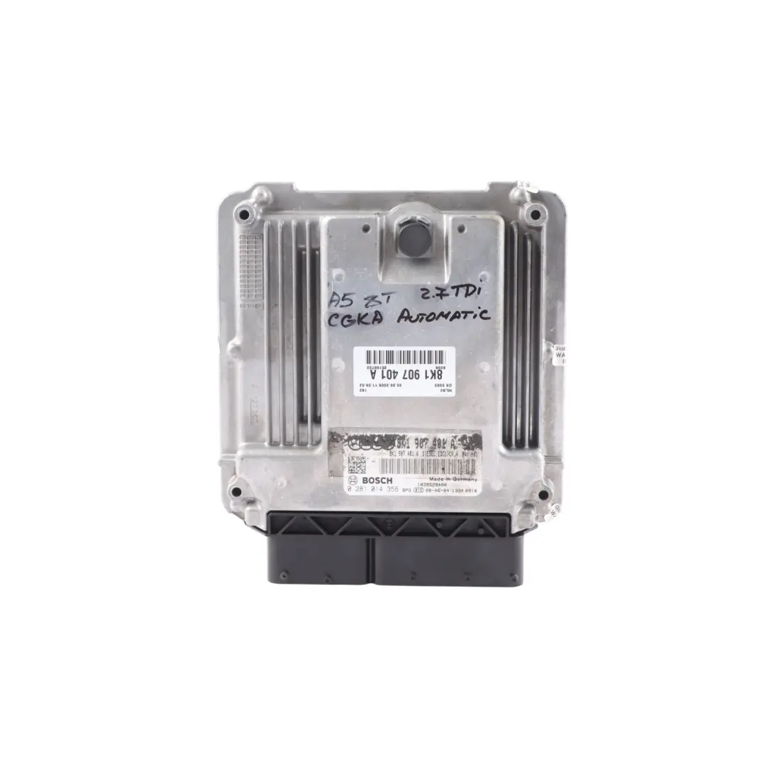 190HP CGKA Engine Control ECU Automatic to Audi A4 B8 A5 8T 2.7 TDI with Part number 8K1907401A Audi A4 B8 A5 8T 2.7 TDI 190HP CGKA Engine Control ECU Automatic - SKU 8K1907401A - Part number 8K1907401A