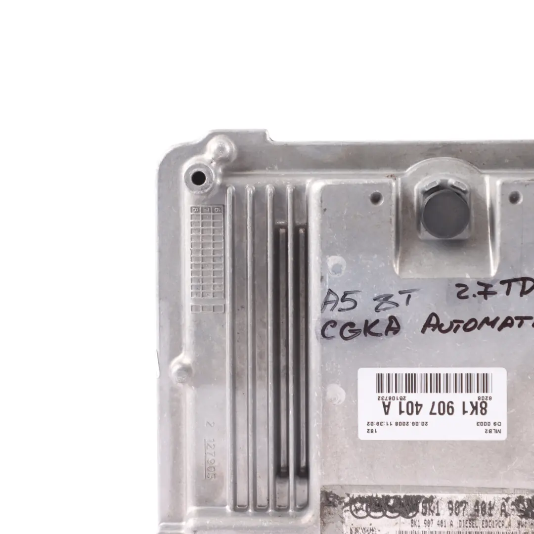 Audi A4 B8 A5 8T 2.7 TDI 190HP CGKA Engine Control ECU Automatic - SKU 8K1907401A - Part number 8K1907401A