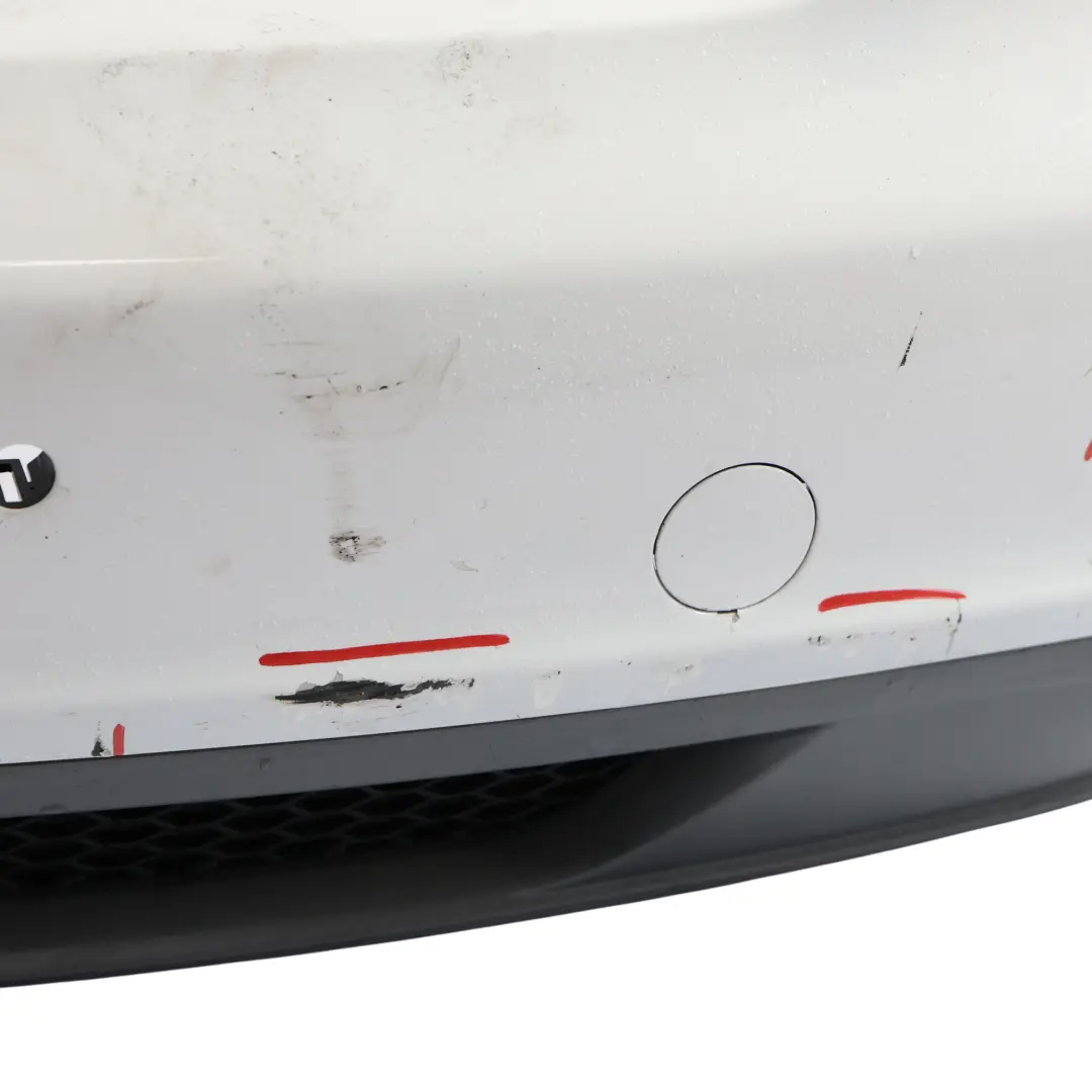 Audi A4 B8 Rear Bumper Trim Panel Covering Panel Ibis White - Y9C - SKU 8K5807303C-IWH - Part number 8K5807303C