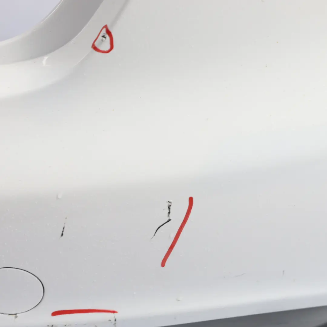 Audi A4 B8 Rear Bumper Trim Panel Covering Panel Ibis White - Y9C - SKU 8K5807303C-IWH - Part number 8K5807303C