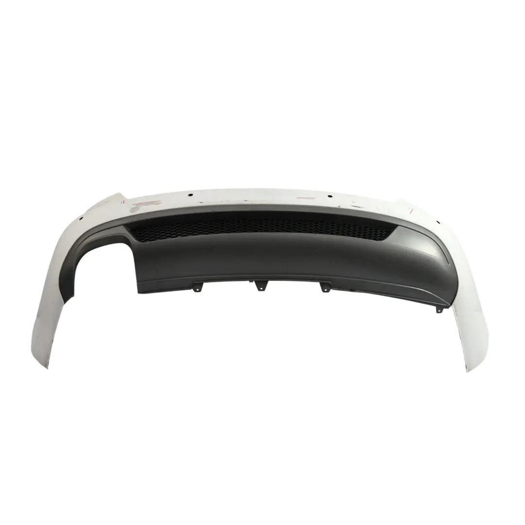 Audi A4 B8 Rear Bumper Trim Panel Covering Panel Ibis White - Y9C - SKU 8K5807303C-IWH - Part number 8K5807303C