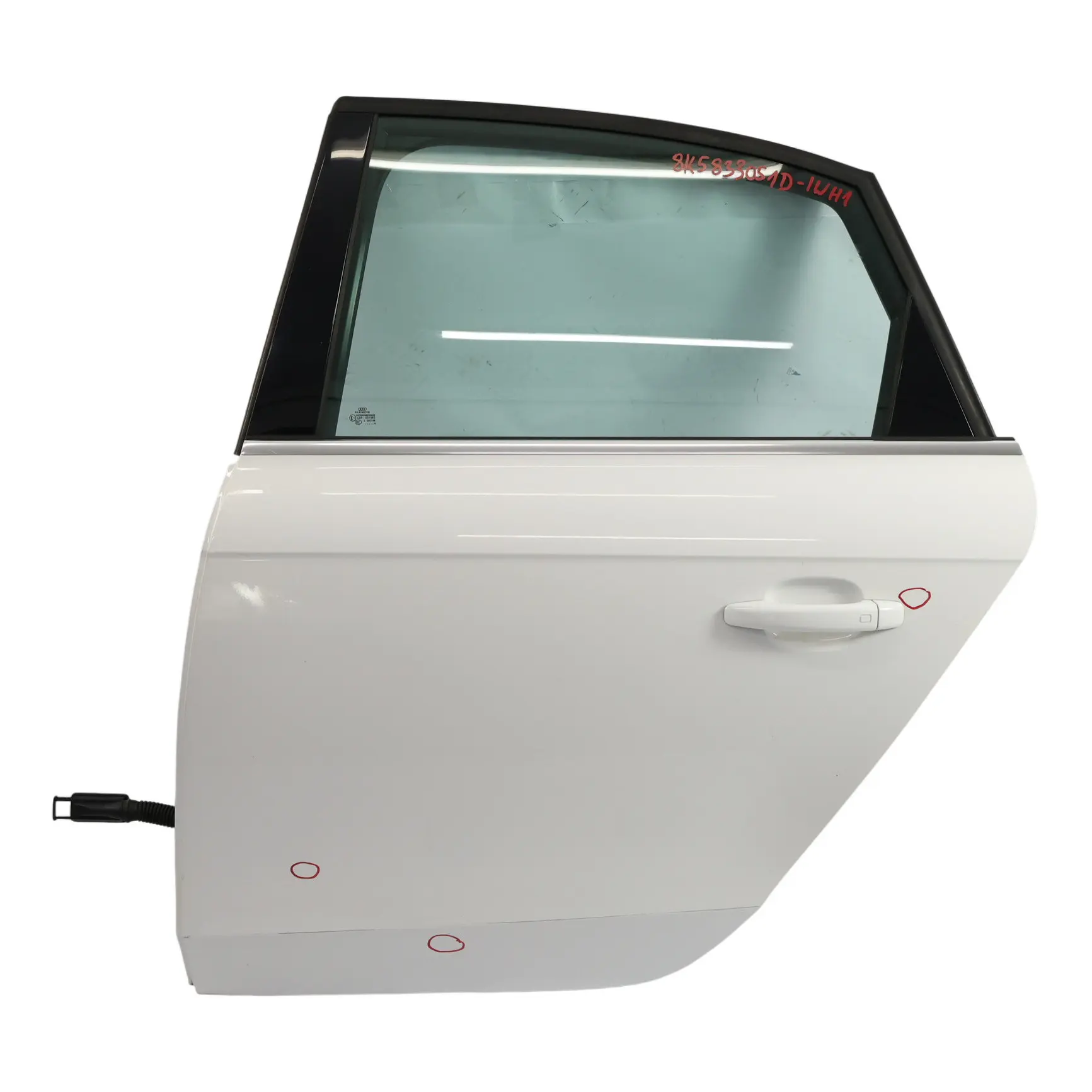 Audi A4 B8 Limousine Rear Door Left N/S Ibis White - Y9C
