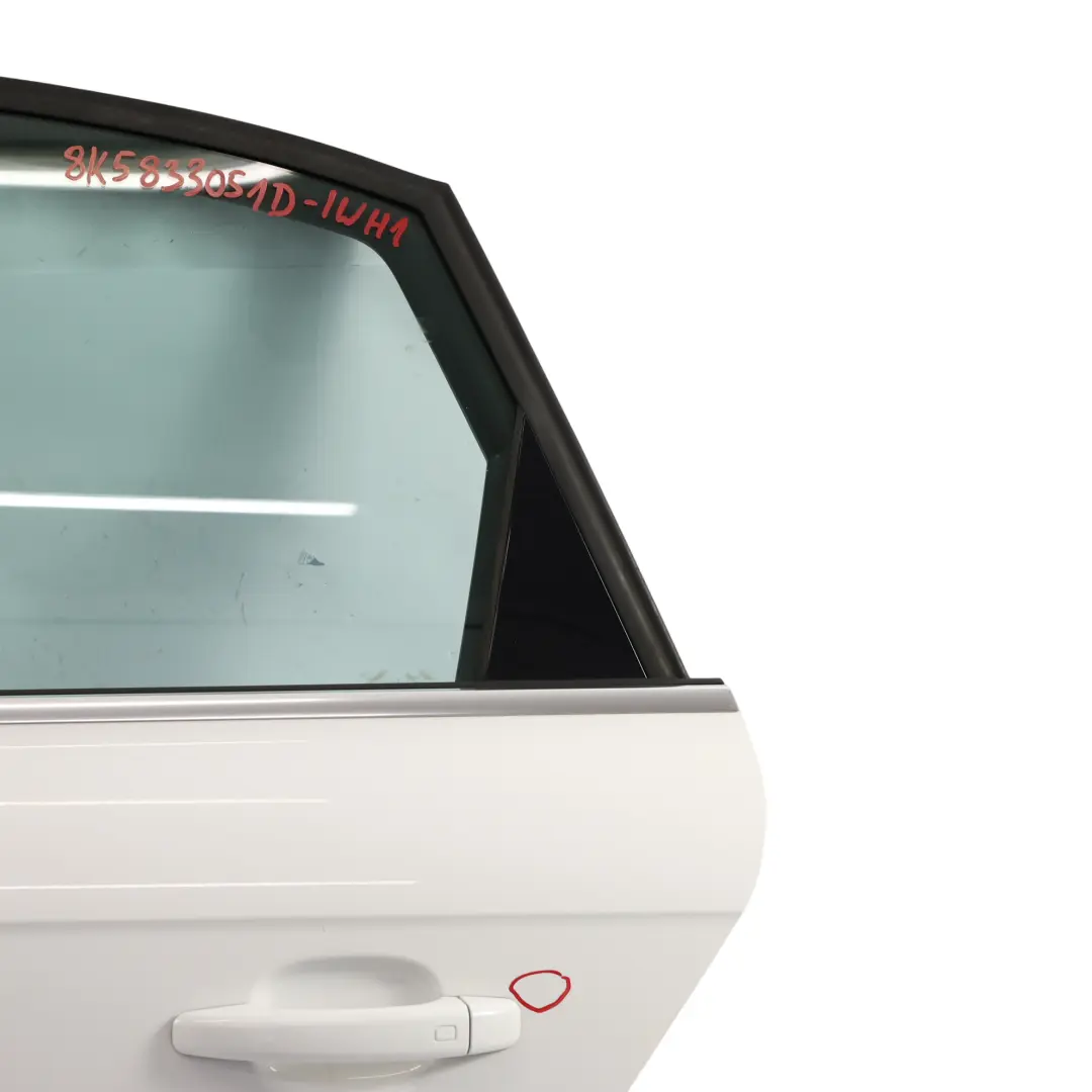 Audi A4 B8 Limousine Hintertür Links Ibis White Weiss - Y9C - SKU 8K5833051D-IWH1 - Teilenummer 8K5833051D