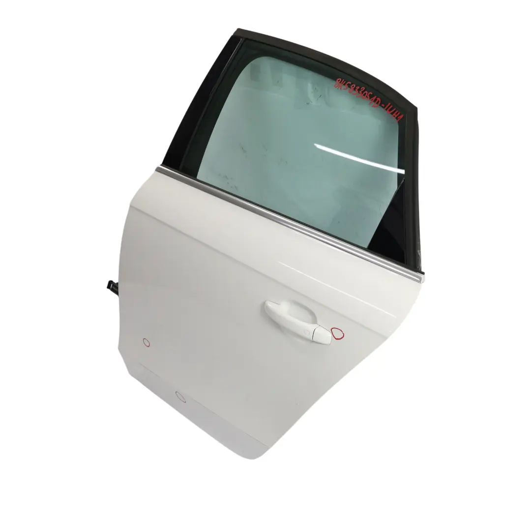 Audi A4 B8 Limousine Rear Door Left N/S Ibis White - Y9C - SKU 8K5833051D-IWH1 - Part number 8K5833051D
