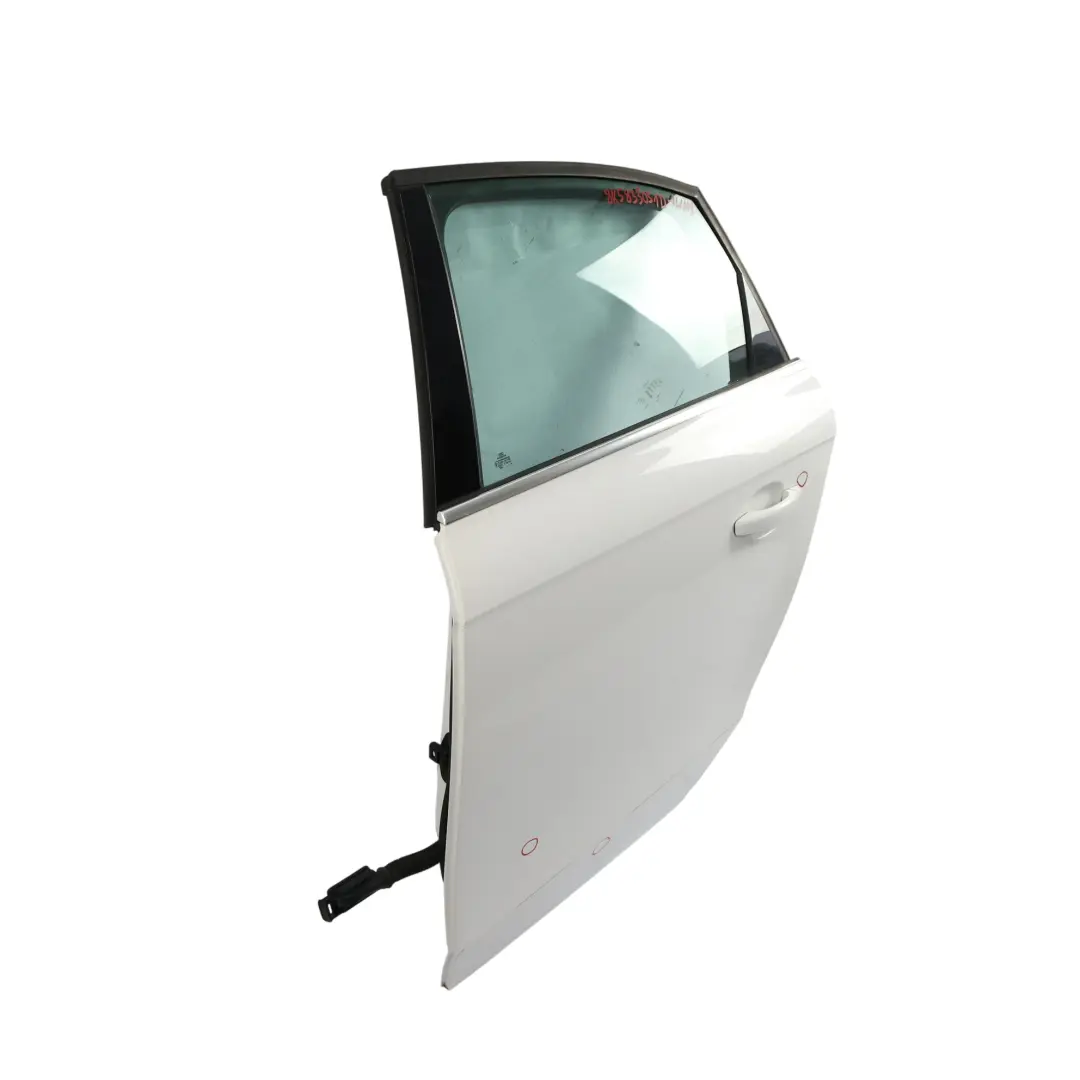Audi A4 B8 Limousine Rear Door Left N/S Ibis White - Y9C - SKU 8K5833051D-IWH1 - Part number 8K5833051D