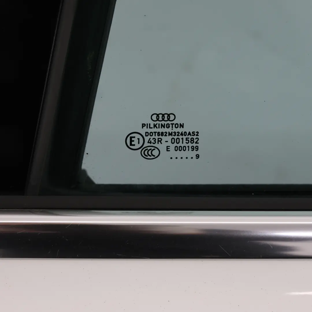 Audi A4 B8 Limousine Rear Door Left N/S Ibis White - Y9C - SKU 8K5833051D-IWH1 - Part number 8K5833051D